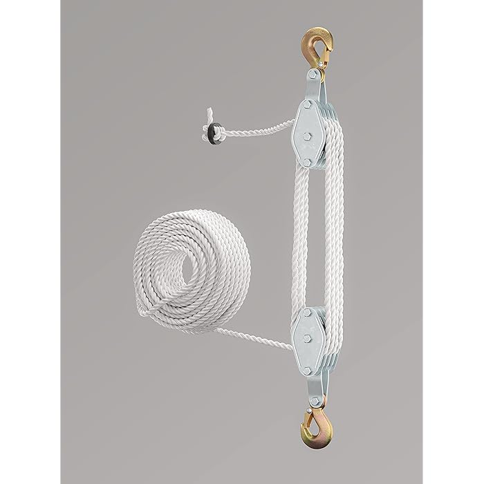 Buy SoB Block and Tackle Pulley System for Lifting Heavy Objects, 65