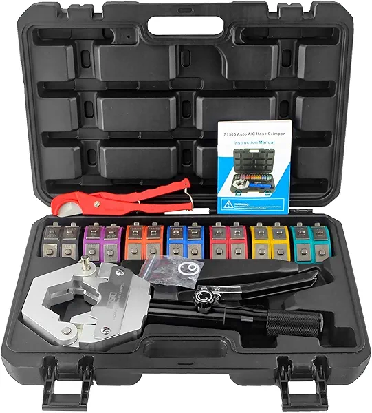 IBOSAD Hydraulic Hose Crimper Hydra-Krimp 71500 Manual A/C Hose Crimper Kit Air Conditioning Repaire Handheld Hydraulic Hose Crimping Tools