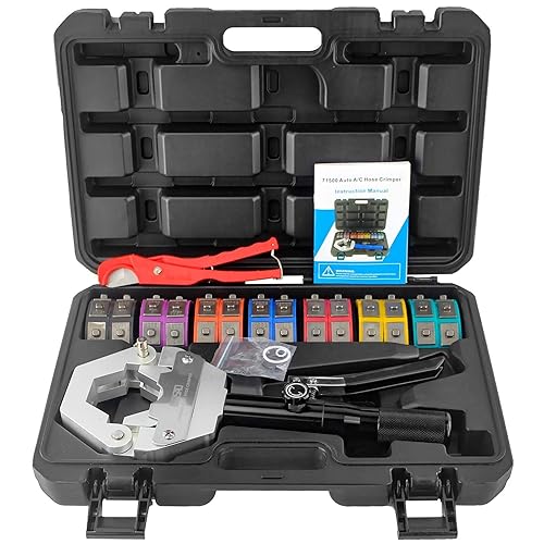 IBOSAD Hydraulic Hose Crimper Hydra-Krimp 71500 Manual A/C Hose Crimper Kit Air Conditioning Repaire Handheld Hydraulic Hose Crimping Tools