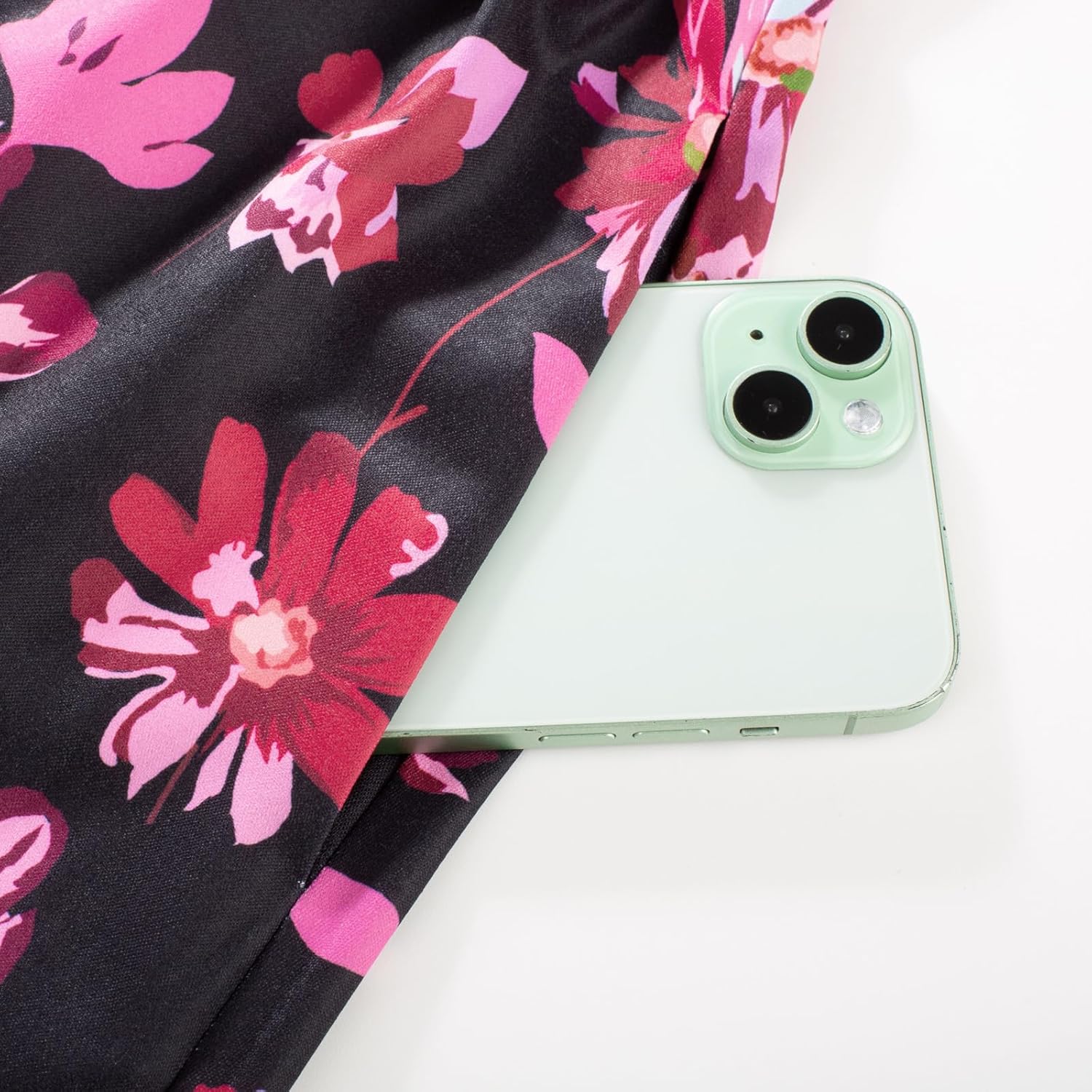 GRACE KARIN Women's 2026 Summer Maxi Dress Floral Tie Front Spaghetti Strap Casual Boho Beach Flowy Sundress with Pockets - Image 5