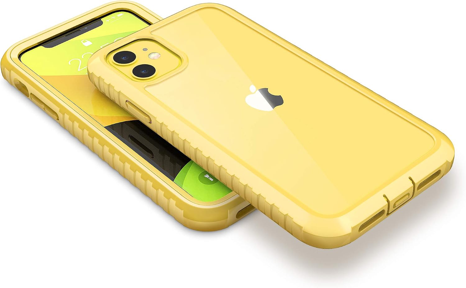 ULAK Compatible with iPhone 11 Case, Clear Heavy Duty Protection Shockproof Rugged Cover Designed Flexible Soft TPU Bumper Safe Grip Protective Cover for iPhone 11 6.1(2019), Yellow