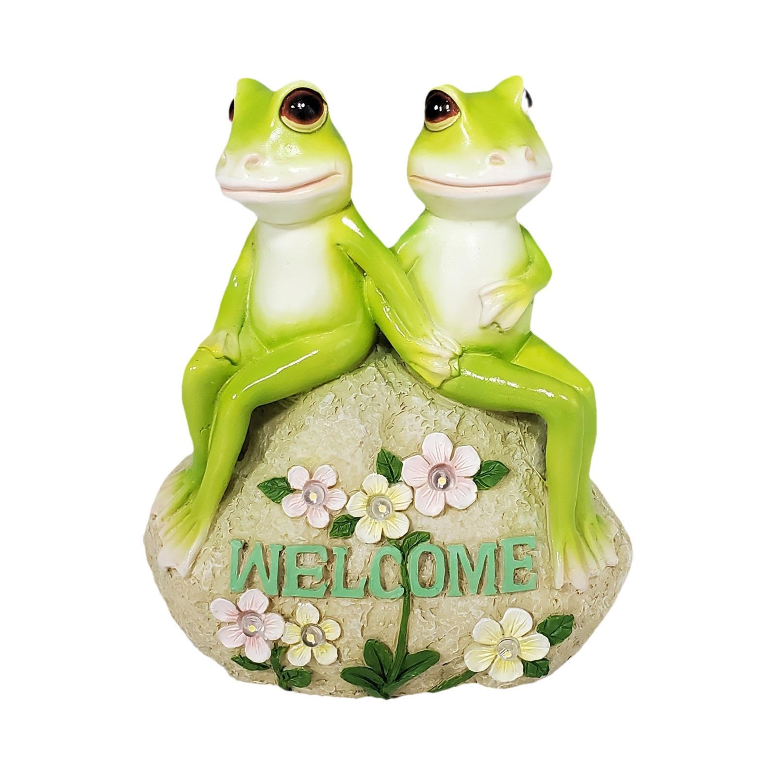Dites Adieu au Jardin Sombre avec la Décoration Solaire Grenouille
