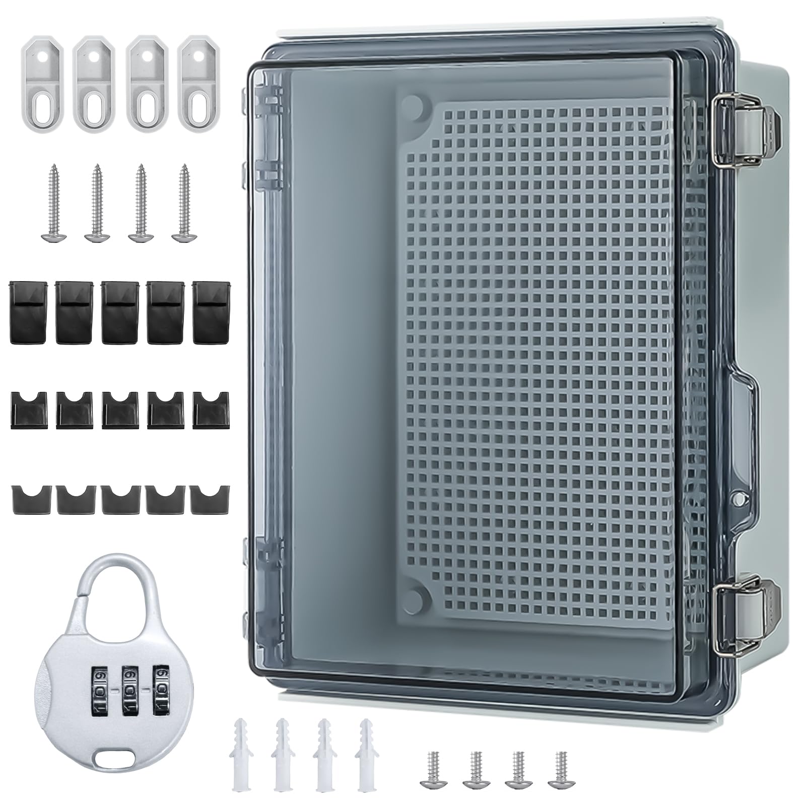 Sourcingmap, mini scatola di giunzione antipolvere in ABS 50 x 27 x 14 mm, per progetti elettrici, confezione da 8 pezzi, colore: nero