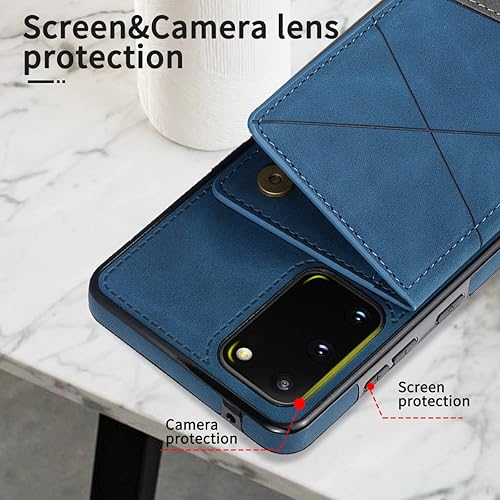 Miniatura 6 de Diseño para Samsung S20 5G Wallet Fundas para teléfono con protector de pantalla de piel sintética con soporte para tarjetas, ranuras magnéticas,