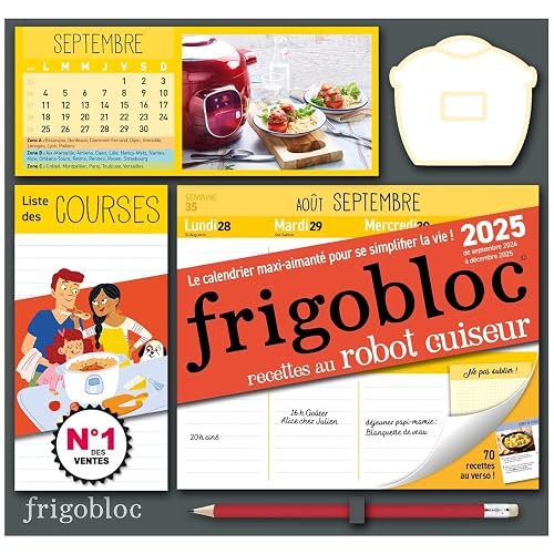 Frigobloc Hebdomadaire 2025 Robot cuiseur (de sept. 2024 à déc. 2025)