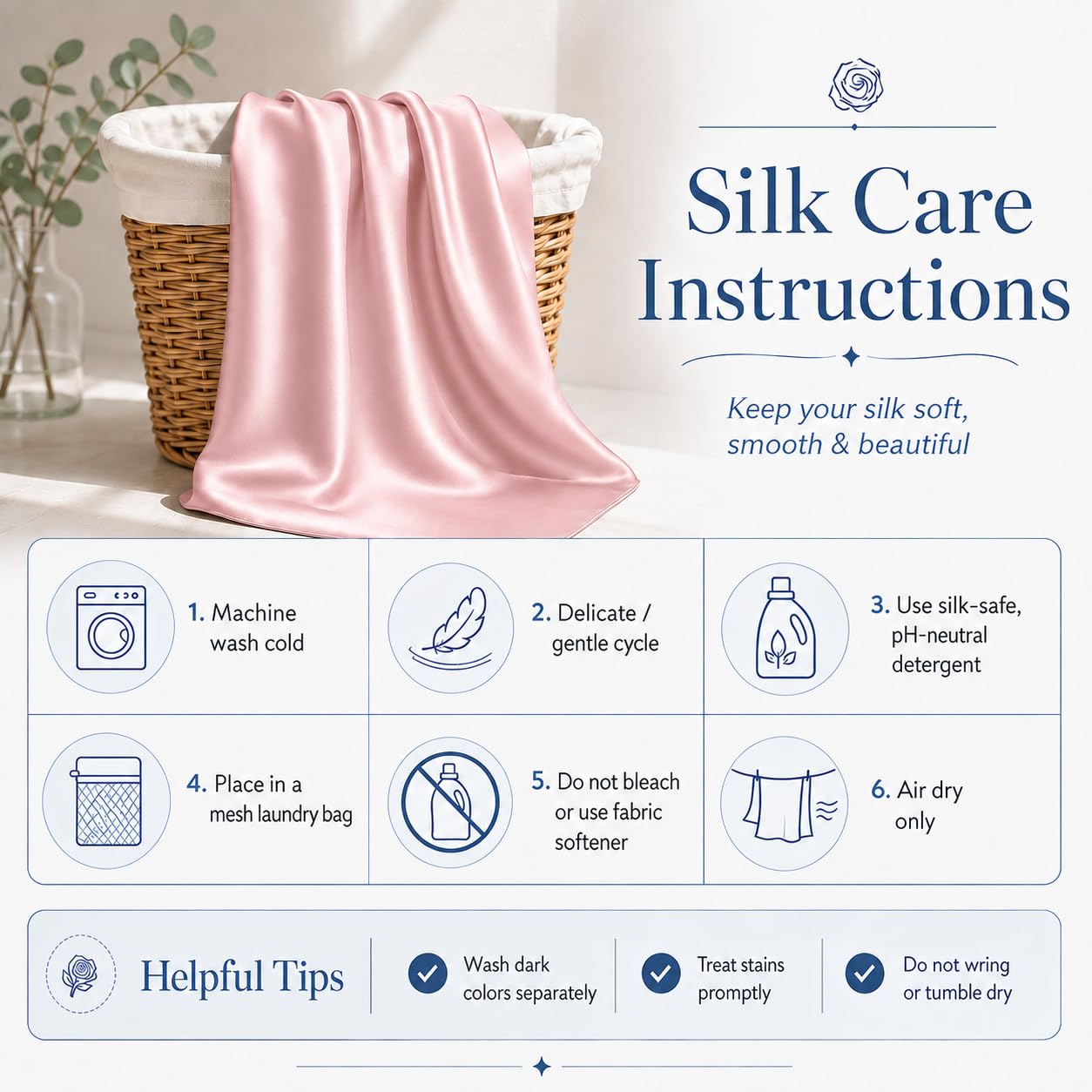 Pink Silk Pillowcase for Hair and Skin, Oeko-TEX Certified 22 Momme 100% Mulberry Silk Pillow Case, Grade 6A Real Silk with Hidden Zipper for Women, Standard Size 20" x 26", 1 Pack (Standard, Pink)