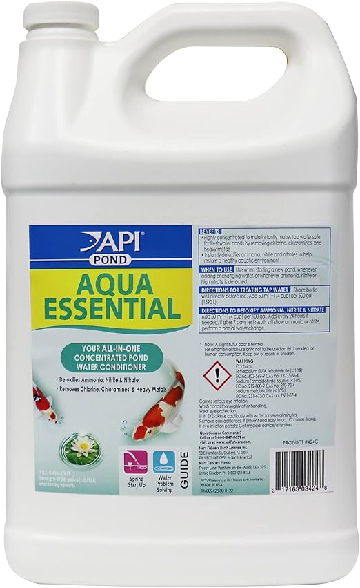 API Pond Aqua Essential Pond Water Conditioner 1-Gallon Bottle