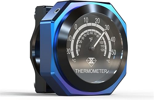Reloj universal para manillar de motocicleta, impermeable, impermeable, accesorios de modificación de motocicleta, reloj de temperatura de