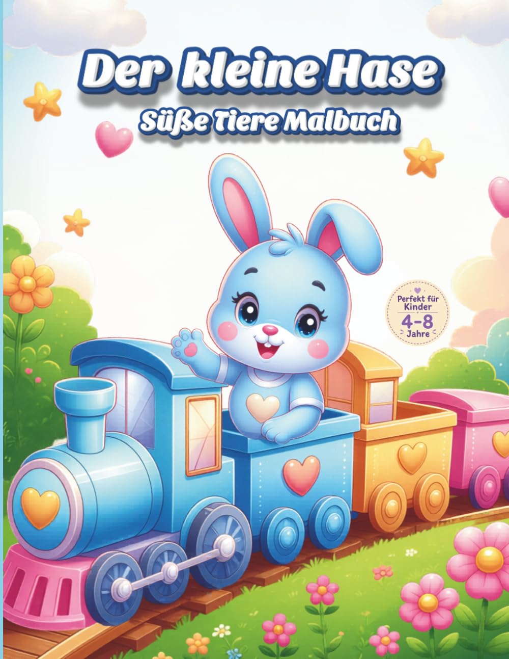 Der kleine Hase: Süße Tiere Malbuch