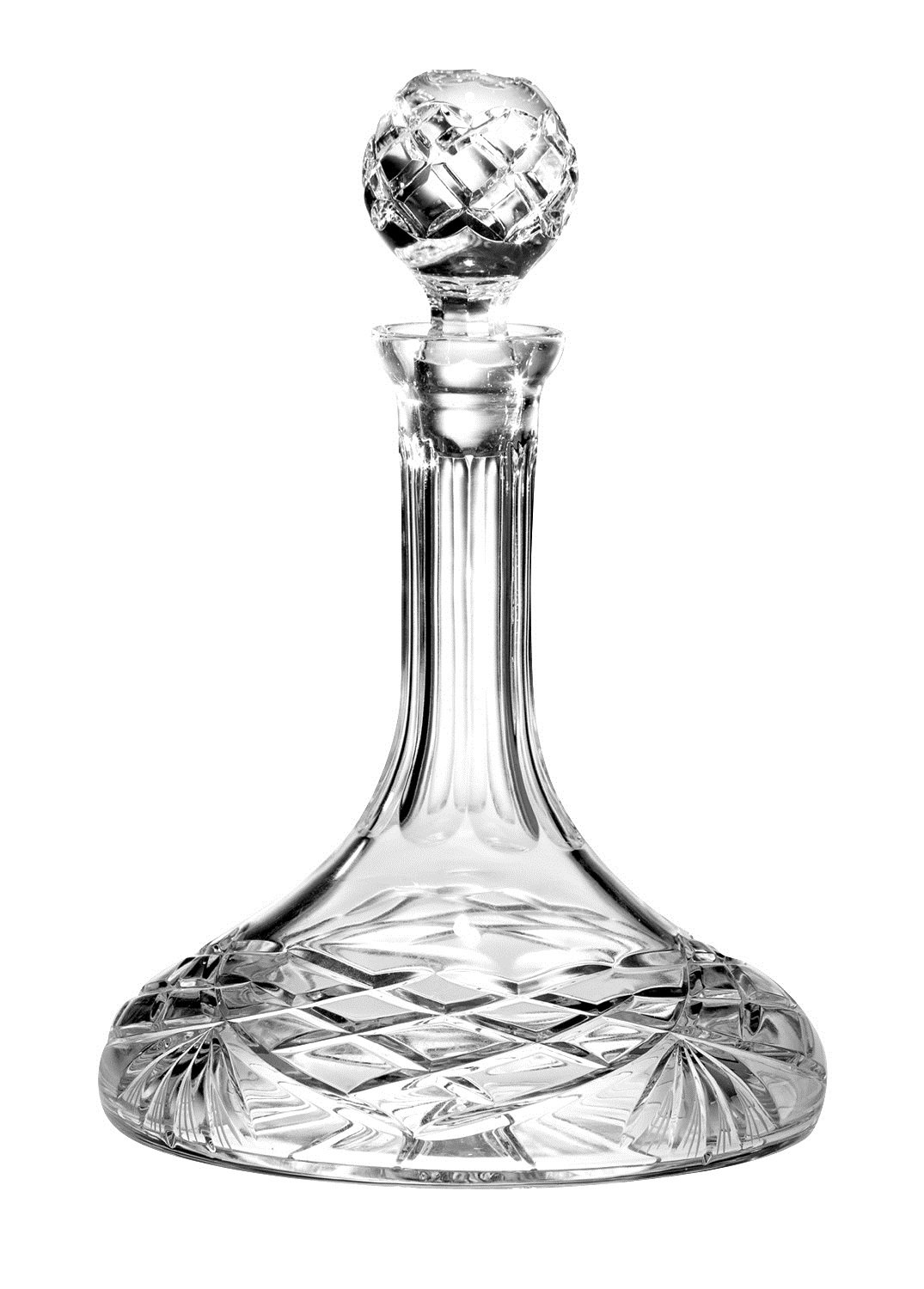 Majestic Gifts Inc. Majestic Gifts European Hand Cut Crystal Ships Captains Decanter 32oz.