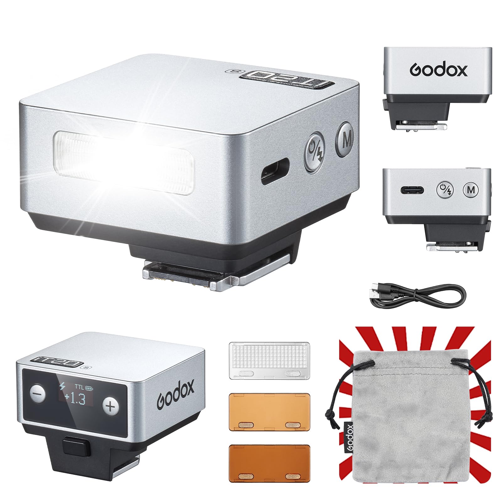 Godox iT20-S iT20 S Flash Speedlite 6 poziomów mocy 700 błysków pełnej mocy TTL 1,5 s Czas drzemki Hot Shoe dla urządzenia