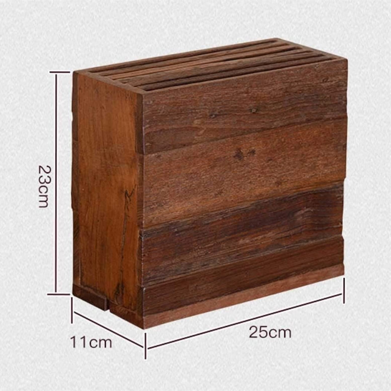 Stojak Kuchenny na Noże Bez Noży, Drewniany Blok Noża Uniwersalny Uchwyt Na Noże Storage Organizer Stojak Ekspozycyjny Do Kuchni Unikalne Gniazdo Knife Block