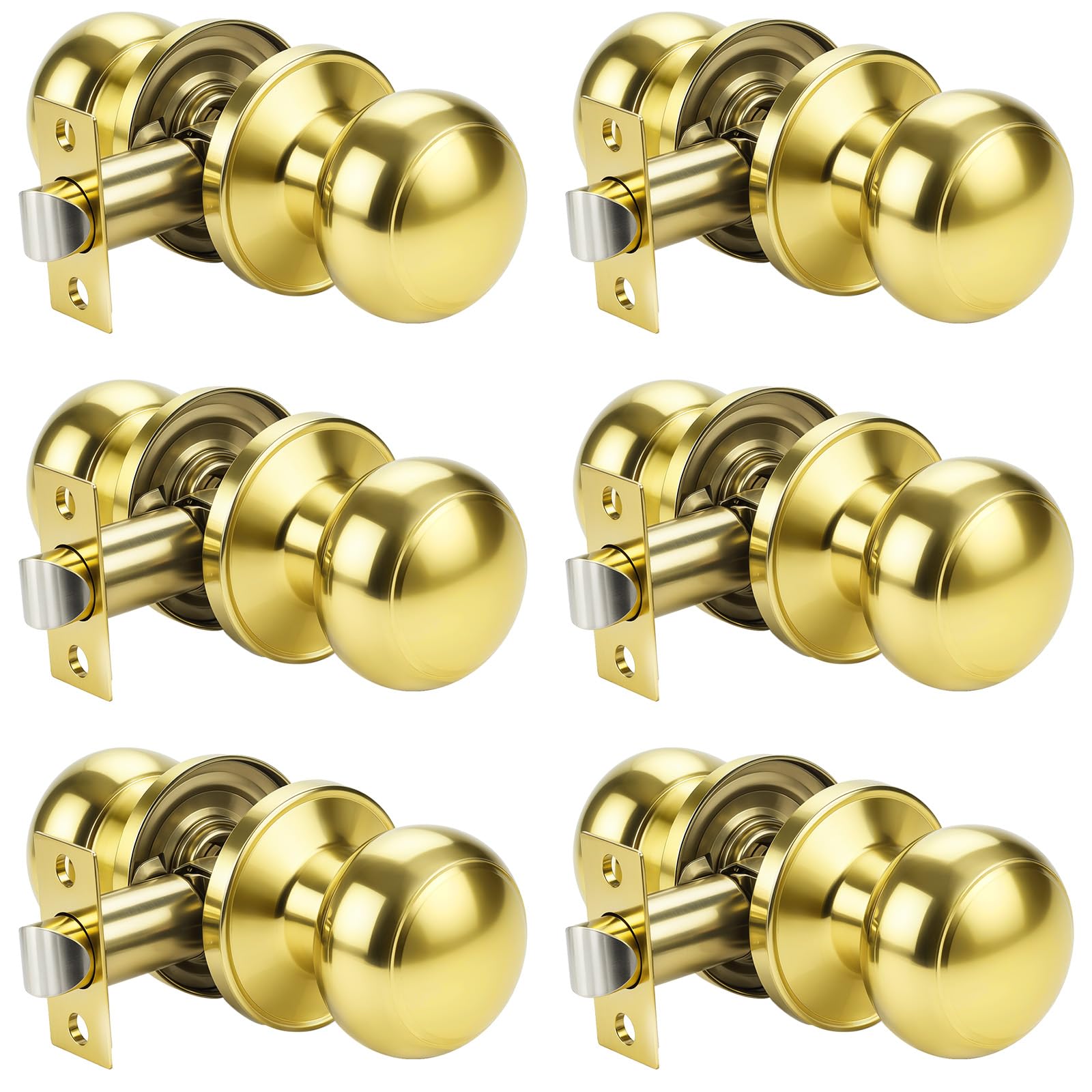 Matte Black Door Knobs - Stylish Passage Handles -25