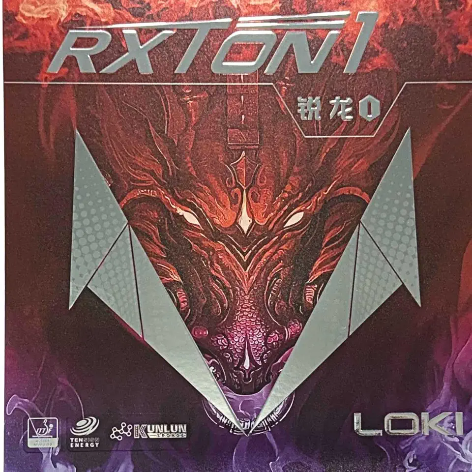 Borracha Tênis de Mesa Loki Rxton 1 ITTF 2.1mm Ofensiva Tension Energy Alta Velocidade Spin e Controle Ping Pong Profissional