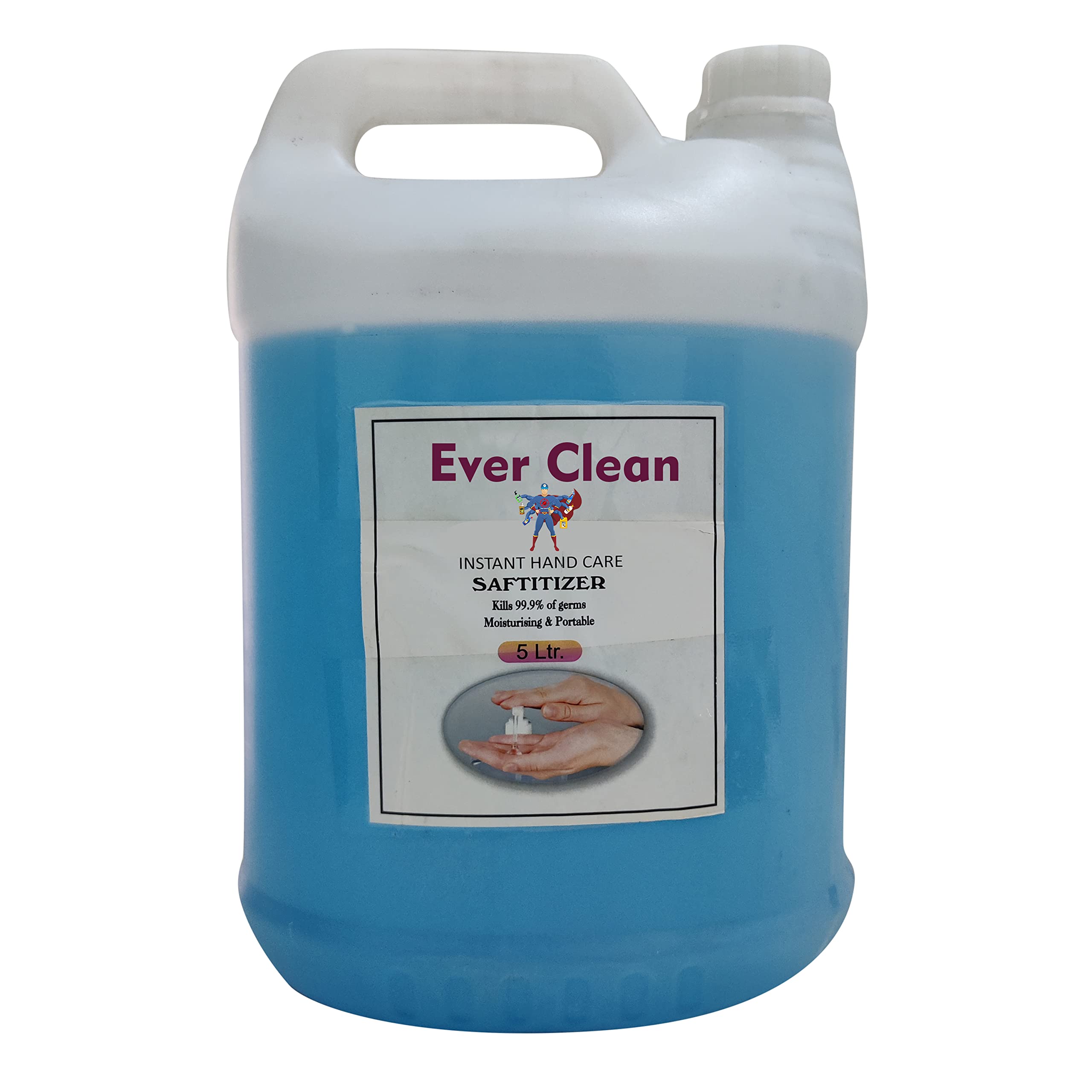 EverStore Hand Sanitizer Liquid, | 70% Alcohol, Kills 99.99% Germs & Virus (5LITER)