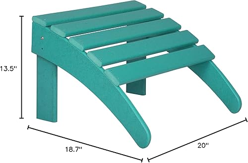 Miniatura 3 de WO Home Furniture - Reposapiés otomano Adirondack para patio al aire libre, 13.5 pulgadas, reposapiés plegable para silla Adirondack al aire libre