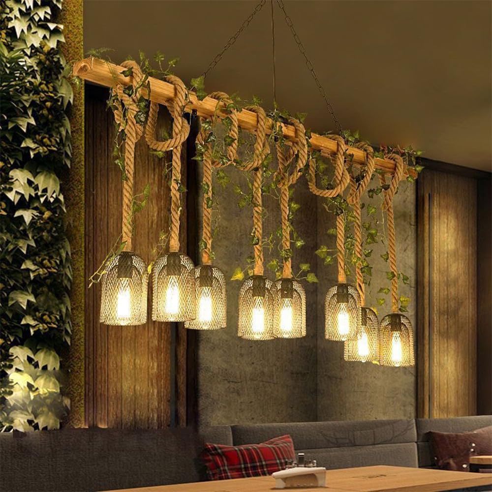 American Country Ristorante Ciondolo Luce Retrò Creatività Musica Ristorante Cassa Contatore Bar Caffè Latte Tè Negozio Abbigliamento Negozio Pianta Ciondolo Luce Lampadario (A 8 luci)