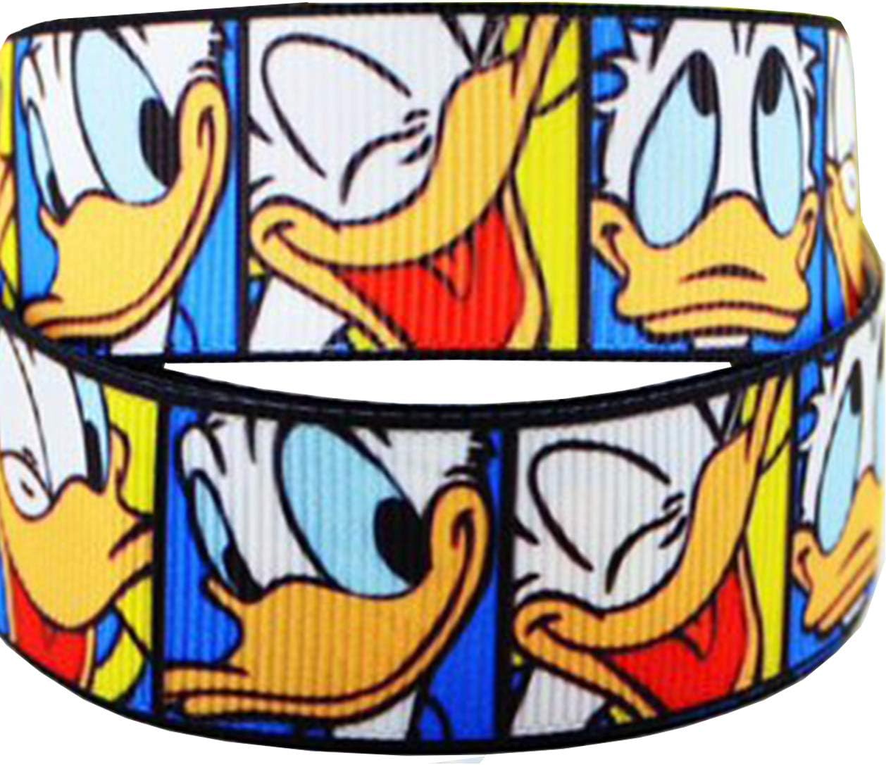 Donald Duck Disney 2m x 22mm wide for Personalised Birthday Cake Decoration Ribbon & Decorating Ideas for Present Gift Wrap Bows Toppers or Wrapping for Bags Box Balloon String Cards Art Craft Ribbon