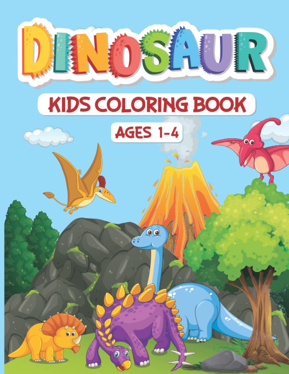 Dinosaur Kids Coloring Book | My First Big Dinosaur Coloring Book for Kids Ages 1-4 | Jumbo Dinosaur Book for Kids | Enhance Preschool with Dinosaur ... Book | My First Toddler Coloring Book
