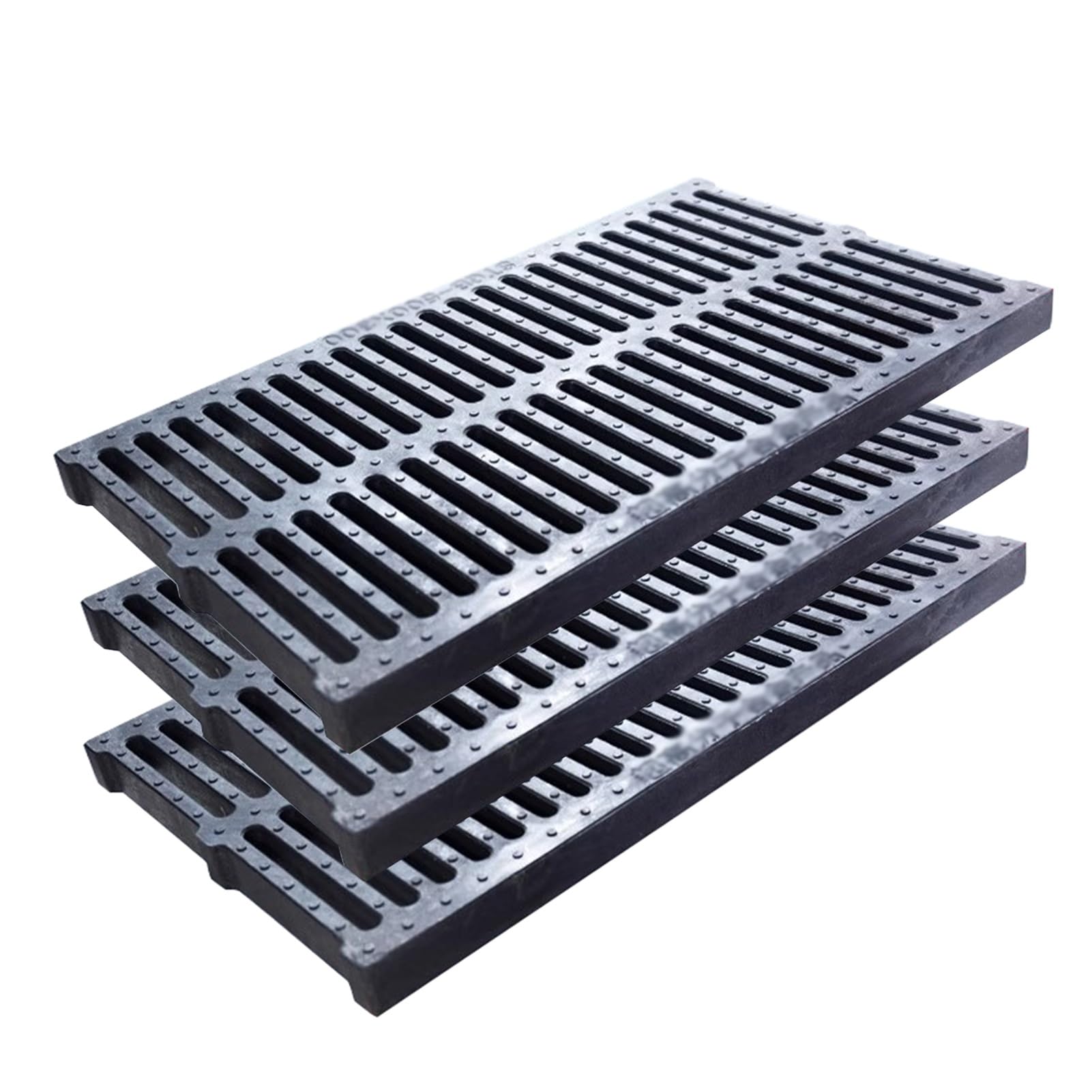 Grille de canal de drainage anti-inondation en polymère pour cour et garage