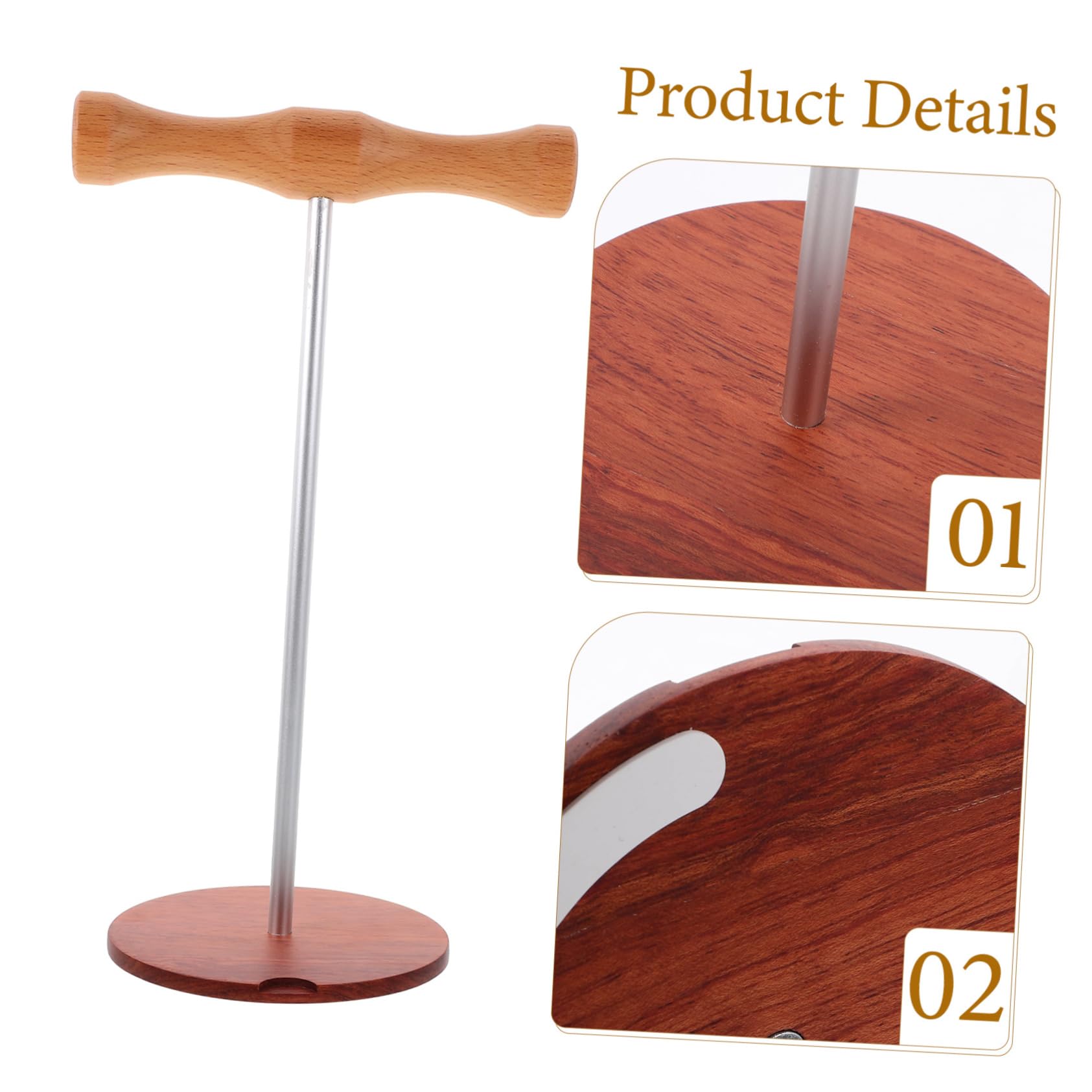 Estante de Hongo sólido Estante para Colgar Auriculares Soporte de sobremesa para Auriculares Soporte Universal para Auriculares Soporte para Auriculares de Mesa Madera