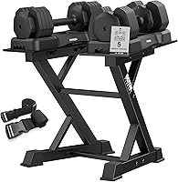 Vista 1 de Estante Ajustable para Mancuernas Estante de Pesas Resistente, Soporte de Almacenamiento de Mancuernas para Gimnasio en Casa con Base