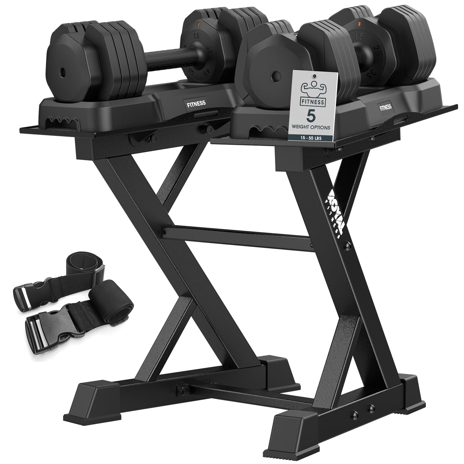 Adjustable Dumbbell Rack Weight Rack Heavy Duty Home Gym Dumbbell Storage Stand Holder