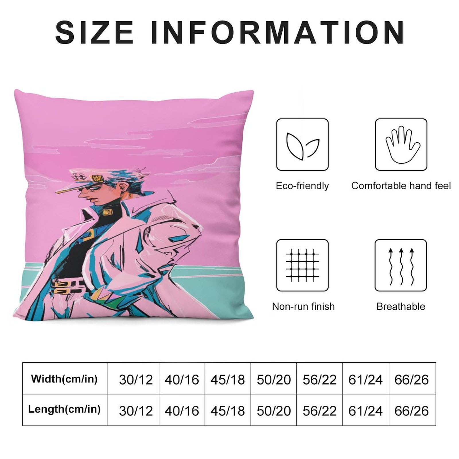 クッションカバー JOJO ジョジョの奇妙な冒険 ジャガードクッションカバー 中サイズ