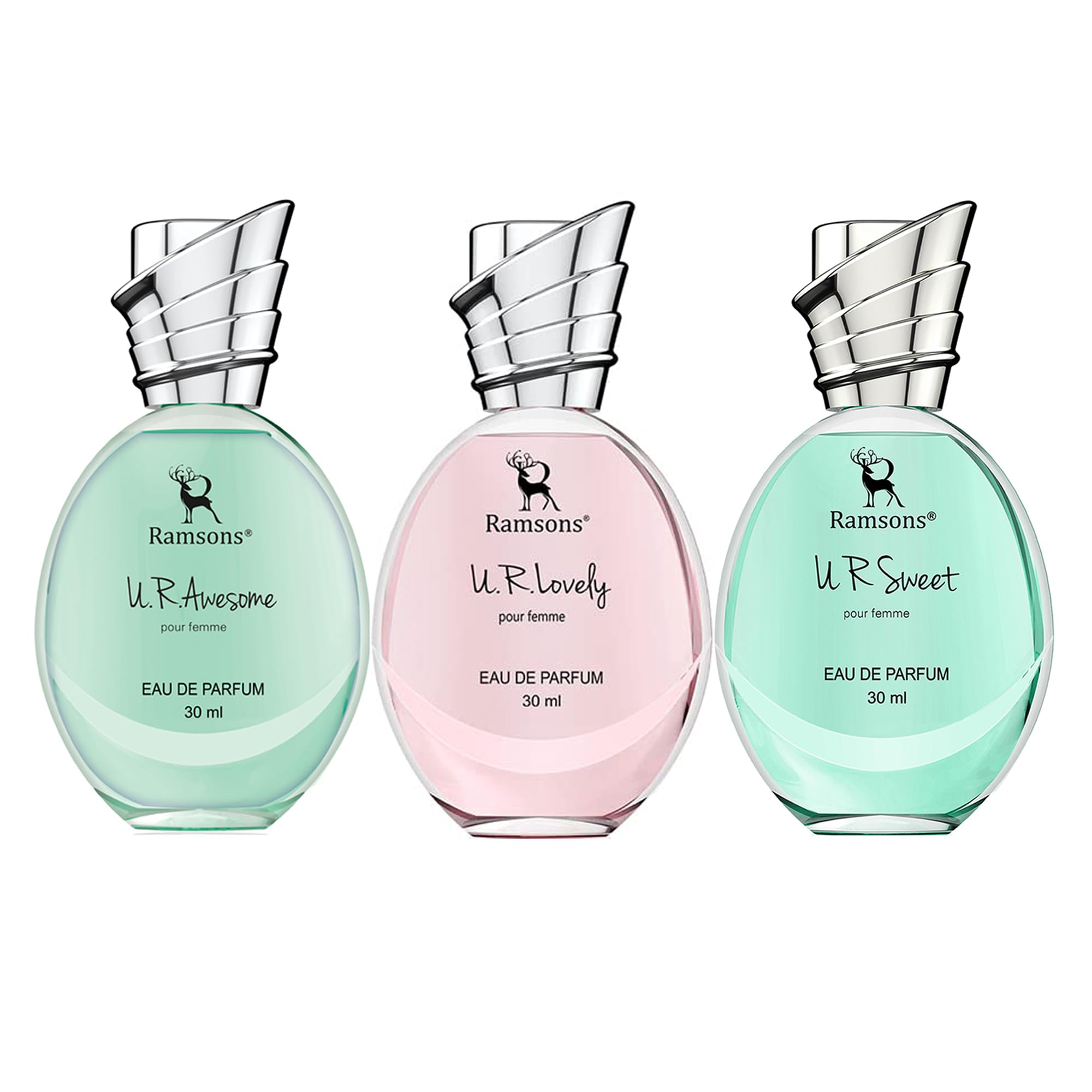 Ramsons - U R LOVELY, U R SWEET & U R AWESOME Eau de Parfum Combo Pack of | 30 ML x 3| Perfume For Women-image-10