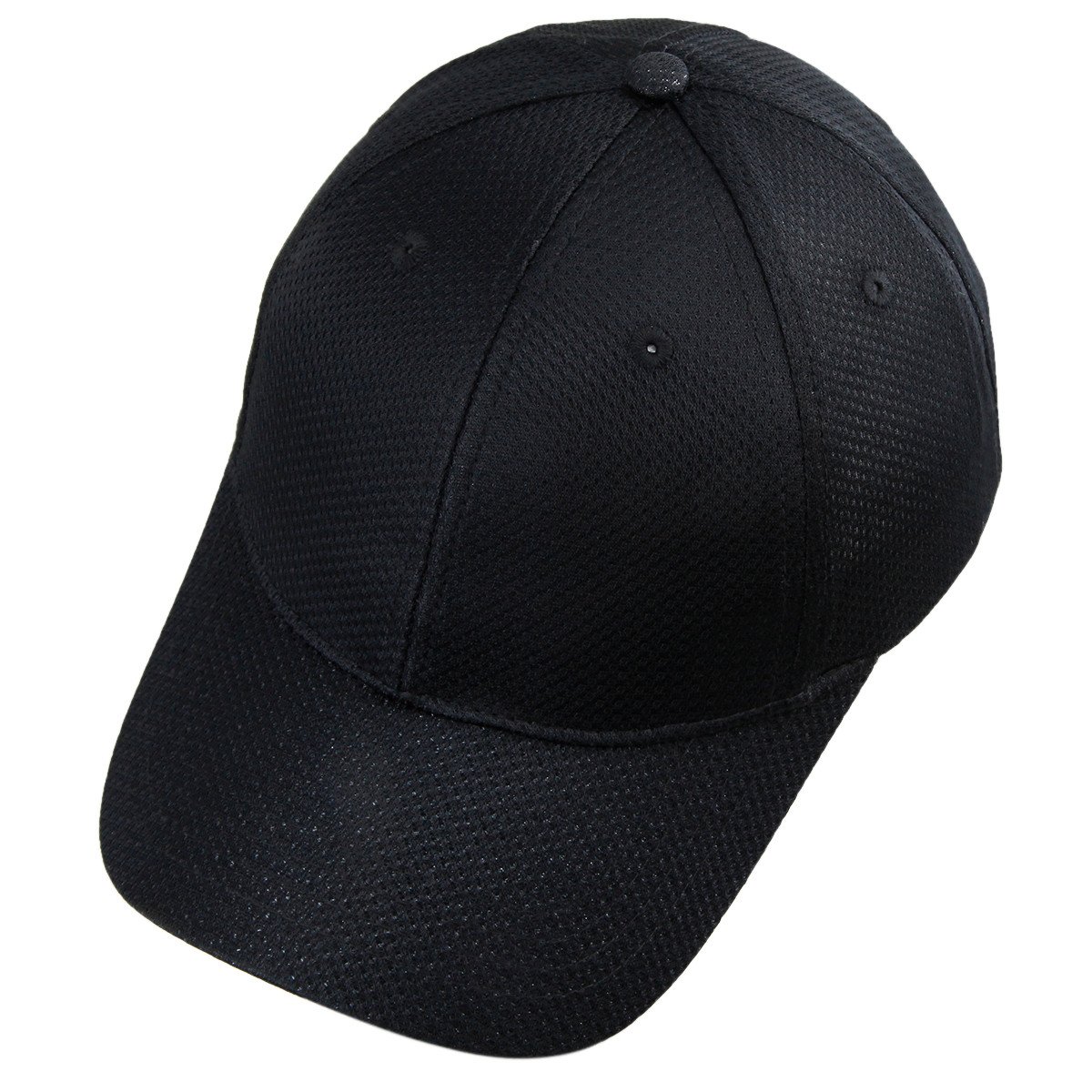 KYEYGWO Summer Mesh Baseball Cap for Men, Ultra Thin Lightweight Breathable Sun Hat Running Caps, Black