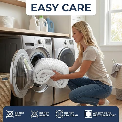 Miniatura 9 de PAULATO BY GA.I.CO - Protector de colchón impermeable California King, funda de colchón ajustable con bolsillo profundo, poliéster transpirable sin