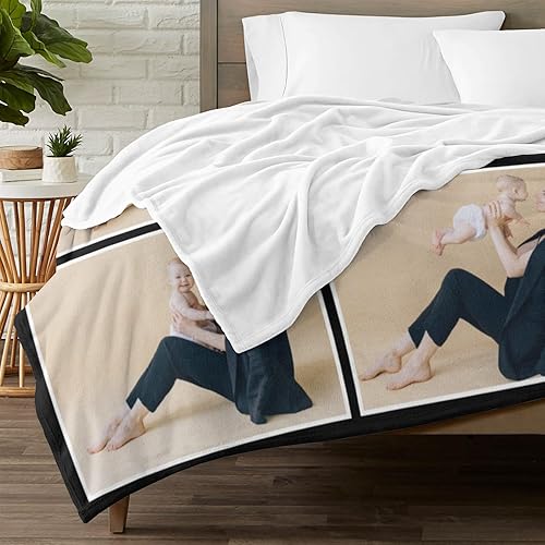 Miniatura 3 de Mantas personalizadas con imágenes para la mejor mamá del mundo, manta personalizada para madre, regalos para esposa, abuela, mantas suaves