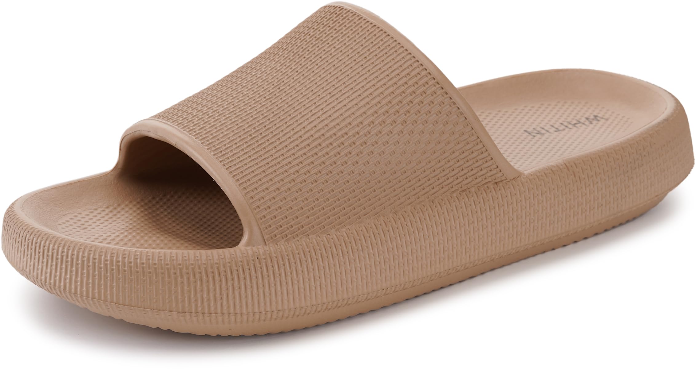 WHITIN Pillow Slippers for Women Non Slip | Cushioned Thick Sole Slides | Quick Drying Bathroom Sandals