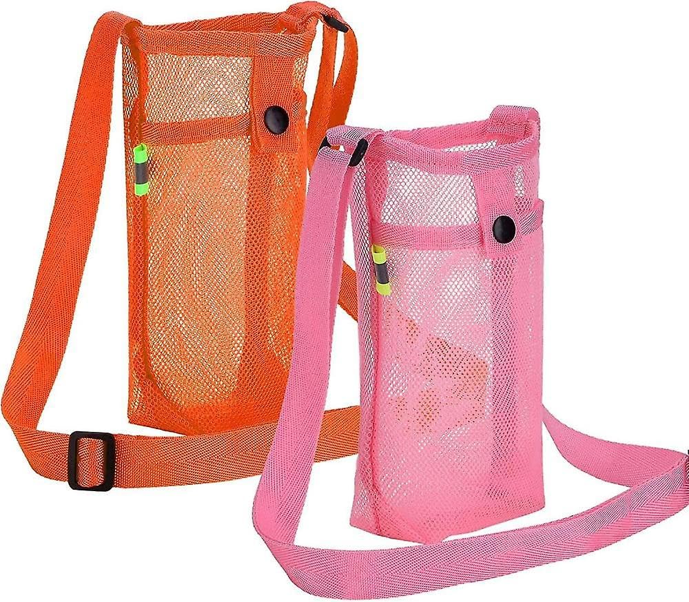 JOYHAPPST 2pcs Water Bottle Holder Water Bottle Carrier With Adjustable Shoulder Strap For Sports Hiking Camping