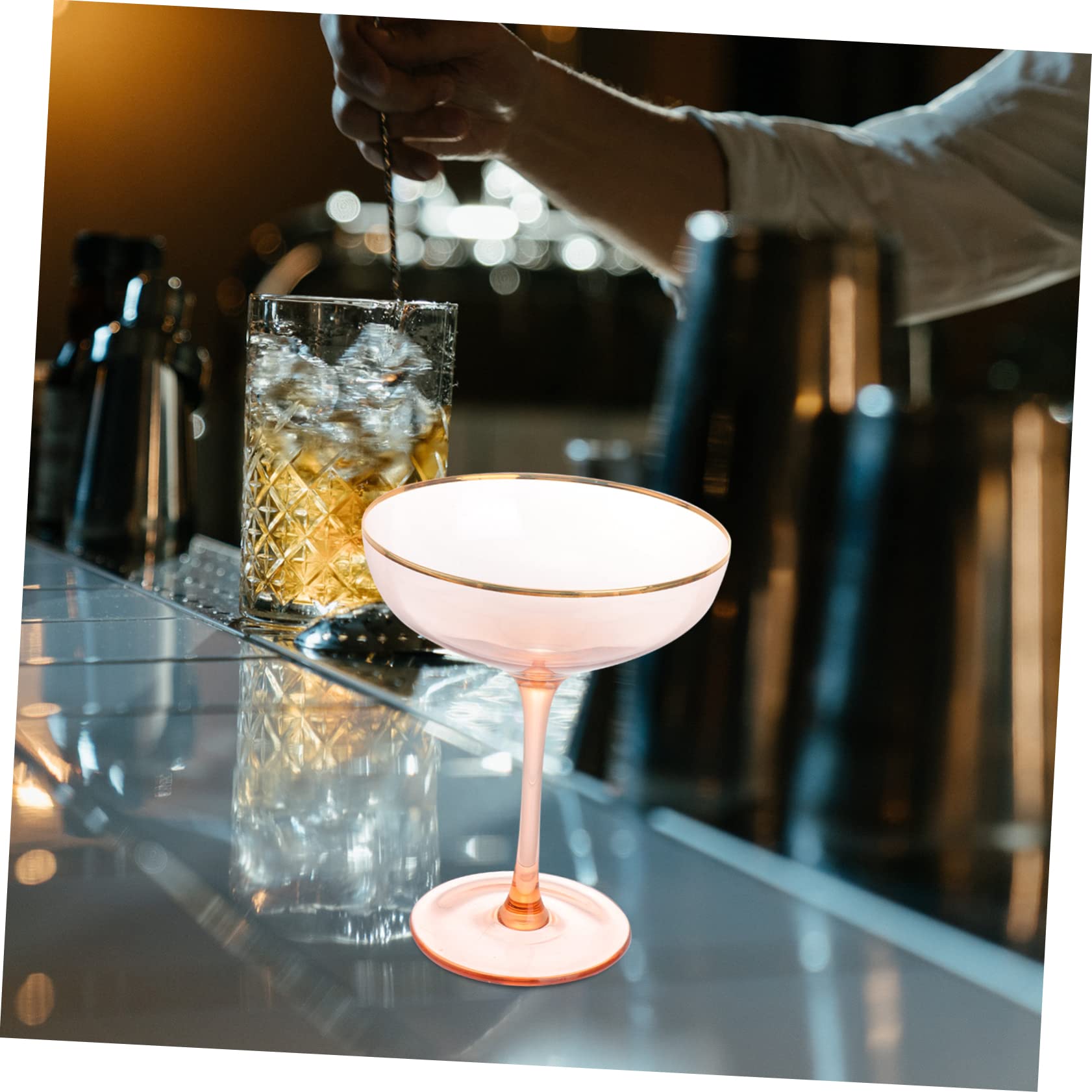 BEBEMOKO 1pc Cocktail Glass Cup Home Party Supplies Drinking Glass for Wine Juice