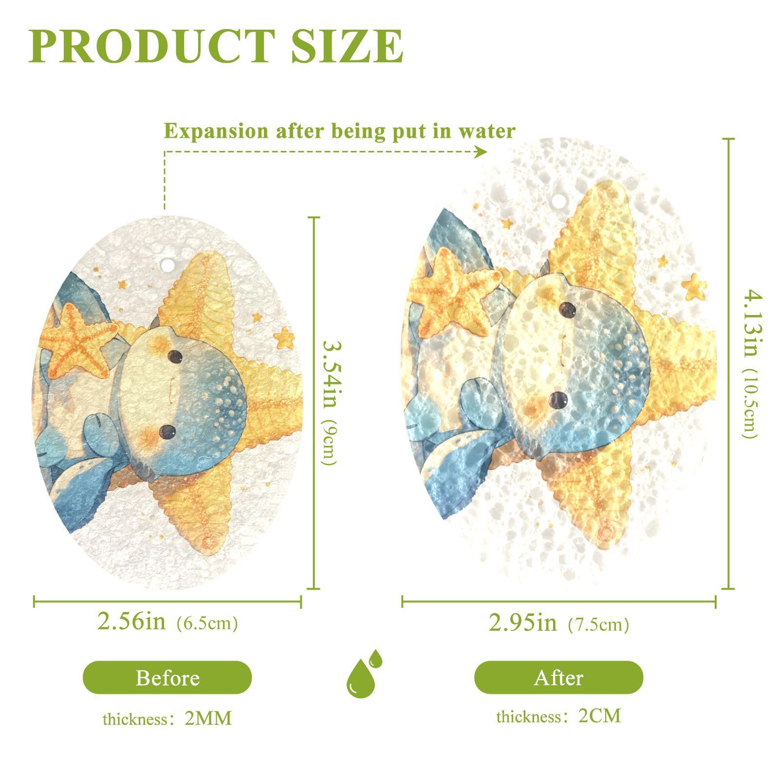 Absorbent sponges for Dishes All-Purpose Dish sponges for Washing Dishes Stain & Odor Resistant (3 Count)