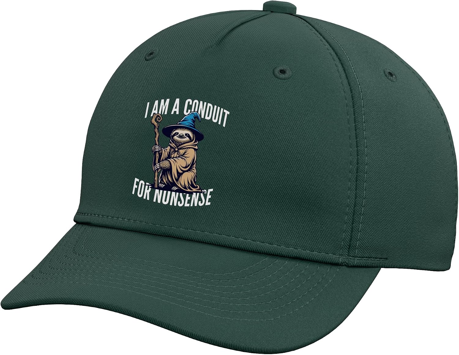 I Am A Conduit for Nonsense Honey Badger Adjustable Baseball Hat