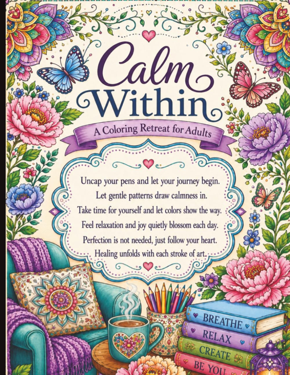 Calm Within: A Coloring Retreat For Adults