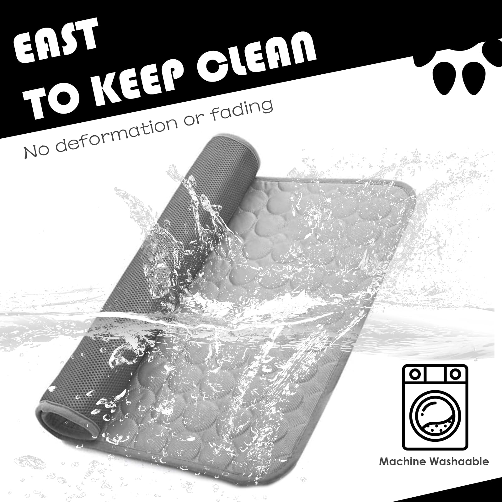 LURNODY Kühlmatte Für Hunde 100x70cm - Selbstkühlende Decke Für Haustiere