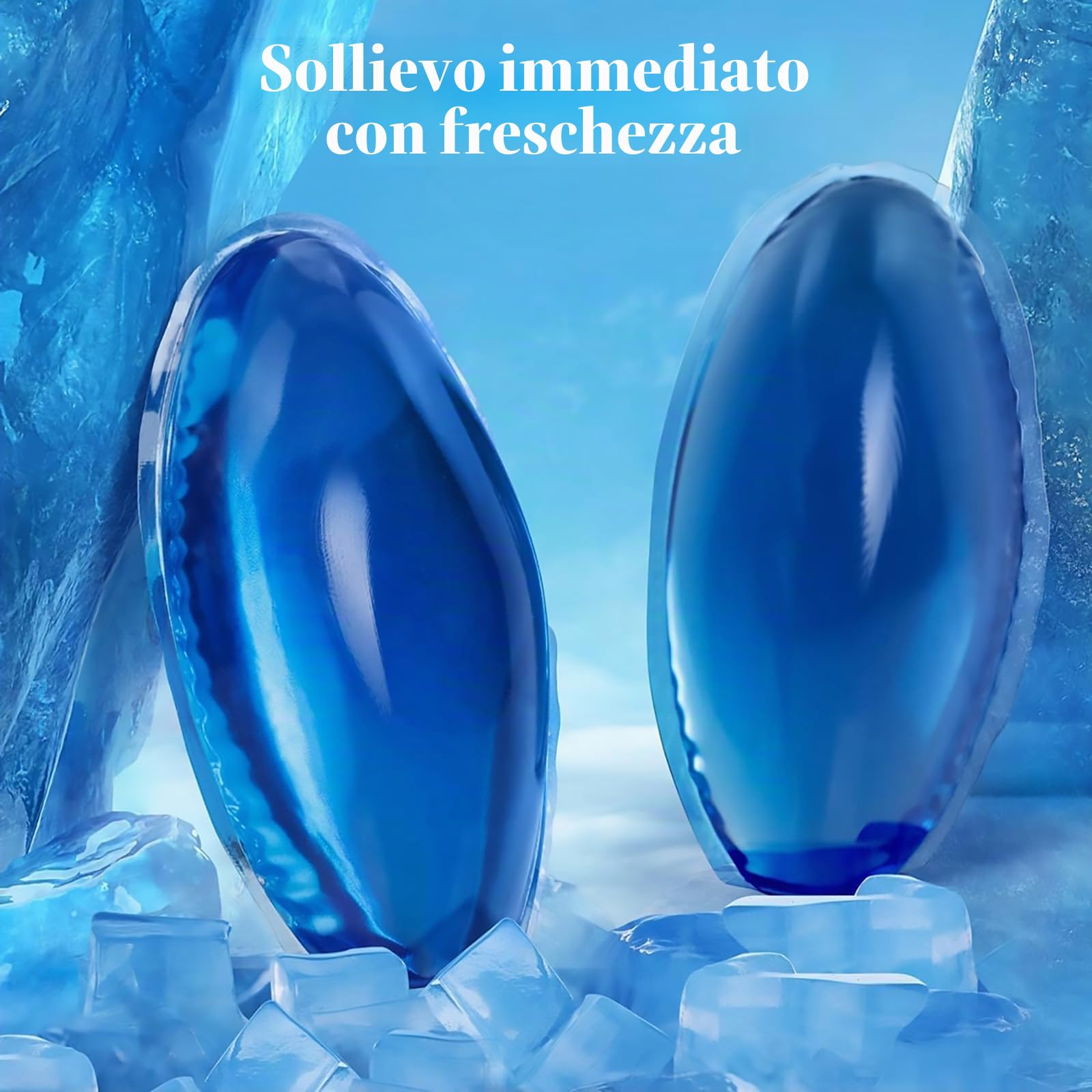Cuscinetti refrigeranti in gel ultra morbidi per alleviare efficacemente le emorroidi. Include 2 scatole igieniche per comprimere il freddo
