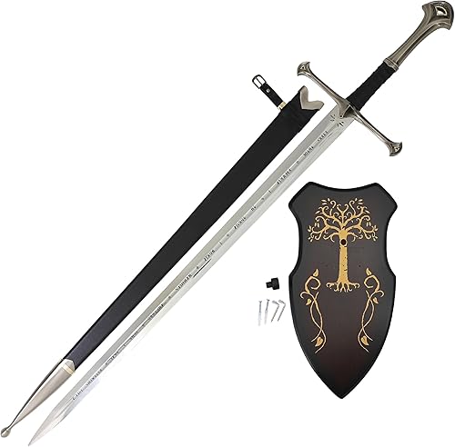 Armory Replicas Espadas de película, fantasía y réplicas medievales - Cuchillas de acero inoxidable con detalles y exhibición auténticos