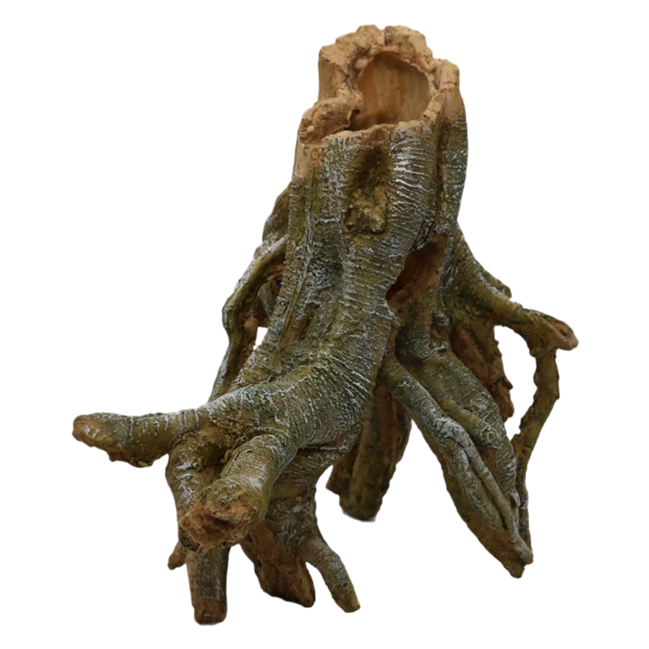 Madera Flotante para Acuario Madera Flotante Realista para decoración de escondite de raíces de Resina para acuarios para peceras y recintos de Reptiles 9, 4 × 5, 9 × 10, 2 Pulgadas..