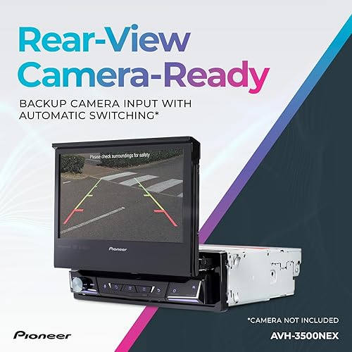 Miniatura 7 de Pioneer AVH-3500NEX 7" Motorized Touchscreen, Single Din – Wired Apple CarPlay & Android Auto, Bluetooth, Backup Camera, HD Radio, SiriusXM, FLAC,