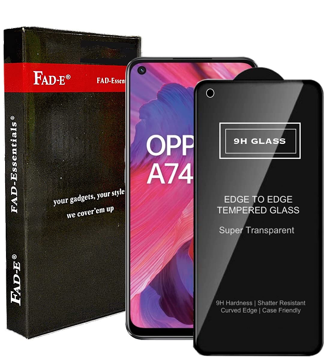 FAD-E Tempered Glass Screen Protector Guard for OPPO A74 5G (Transparent) (B096XNKHJY) Amazon Price History, Amazon Price Tracker