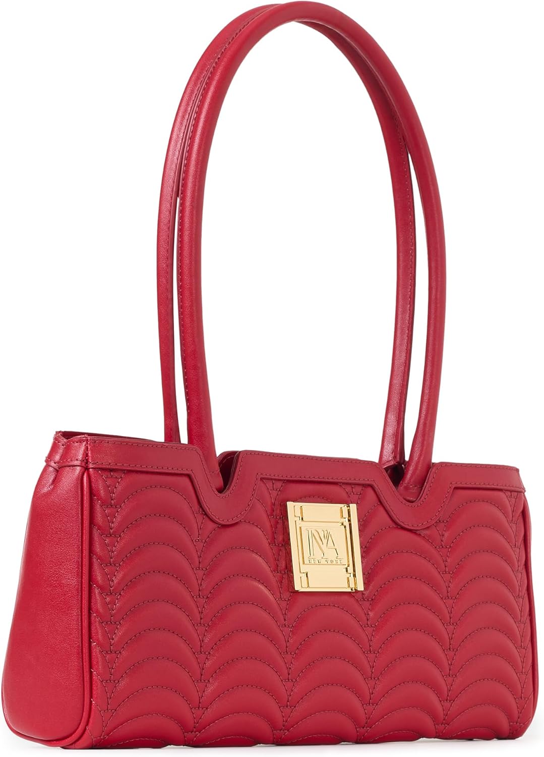 Broadway N°1 Designer Work Purse – Faux Leather Shoulder Bag with Inner Zip Pocket