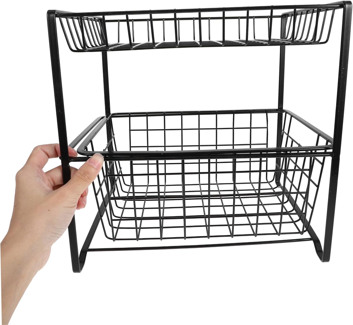 Ciieeo Multi-layered under Sink Shelf Kitchen Cabinet Storage Organizer Sink Shelf Drawer for Cleaning Supplies