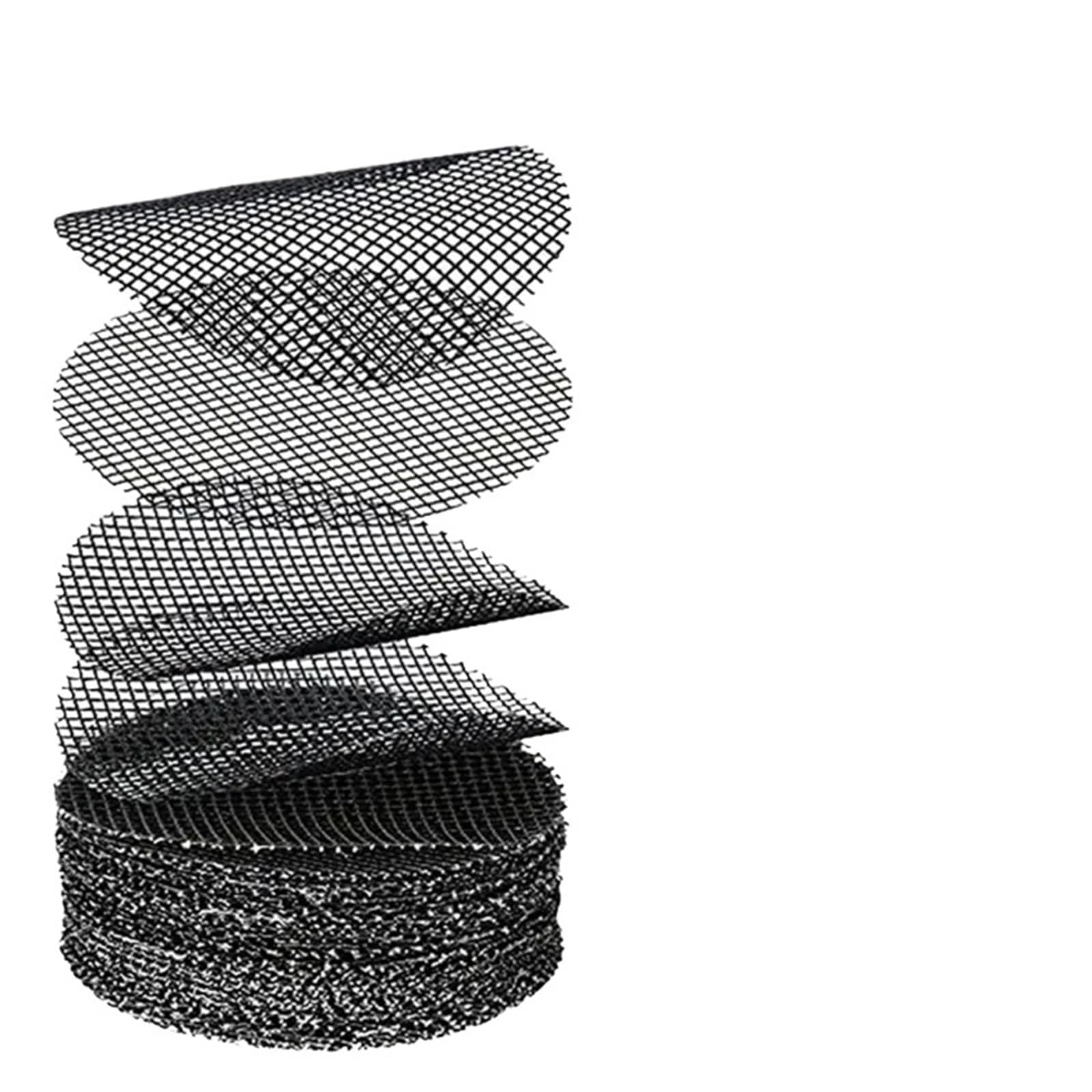 QCKNKMGG Gardening Flower Pot Hole Mesh Mat, Soil Cover ors 50 Pcs, Round Pot Grid Drainage Mesh, Multiple Sizes(7.5x7.5cm)