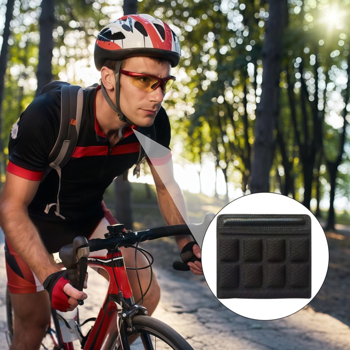 6 Pièces Protège-mentons en Mousse Rembourrage Confortable Coussinets de Remplacement Universels Mentonnières Douces Éponge pour Casque Cyclisme Motocyclisme