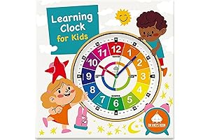 12-Inch Comprehensive Time-Telling Clock for Homeschool Learning