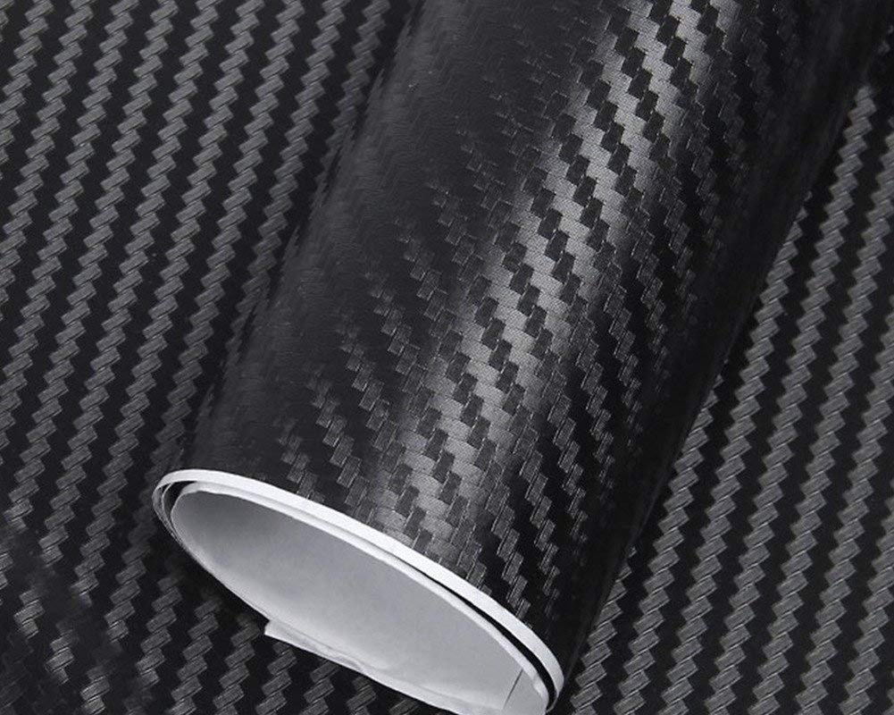 Raushik Black 3D Carbon Fiber Vinyl Film Car Sticker Waterproof Car Styling Wrap Auto Vehicle Detailing Accessories Motorcycle, 12x96 Inch Roll (B08CJB6K1S) Amazon Price History, Amazon Price Tracker
